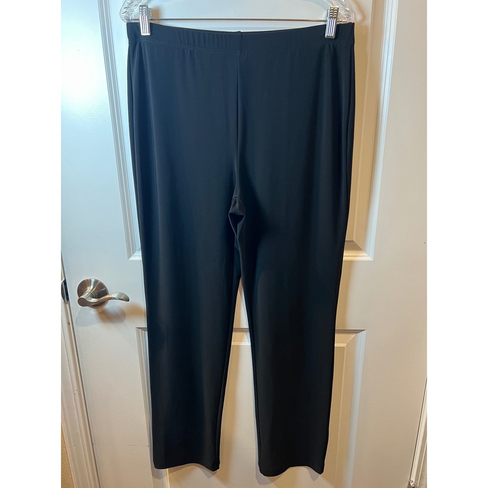 Serengeti Womens Knit Pants Elastic Waist Stretch Black Size M